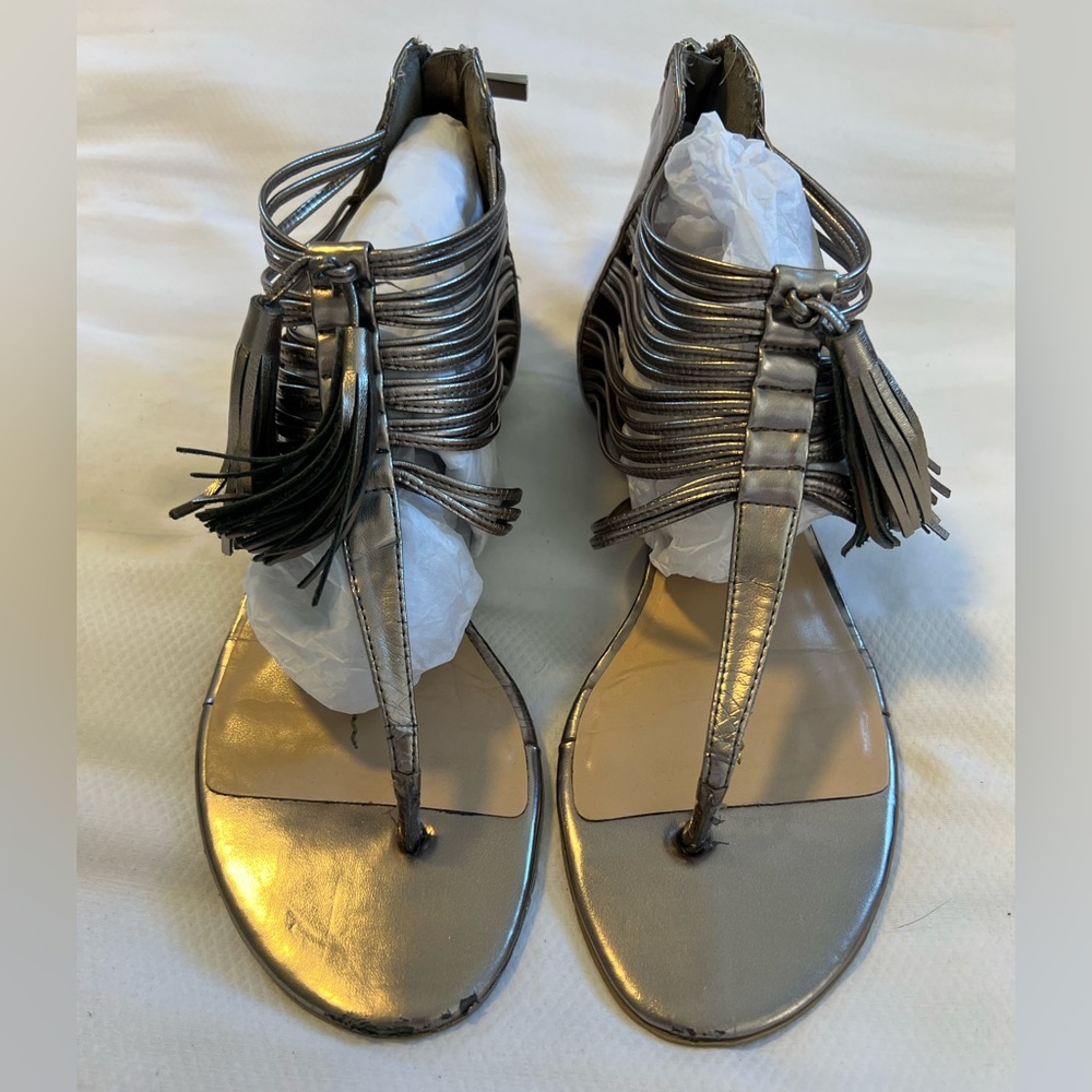 Dolce Vita Silver Sandals Size 7.5